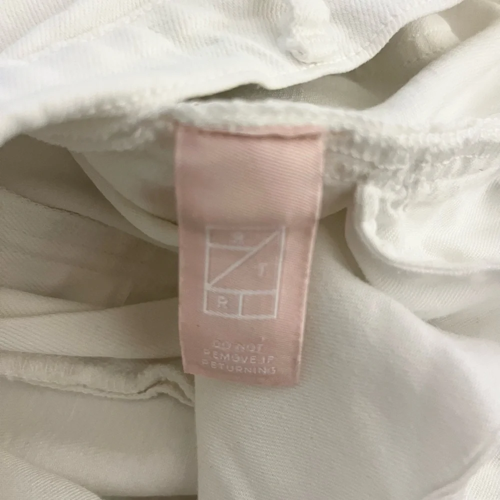 Agolde White Riley Crop Straight Leg Jeans Size 31 - Picture 10 of 13